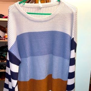 Multi-stripe sweater
